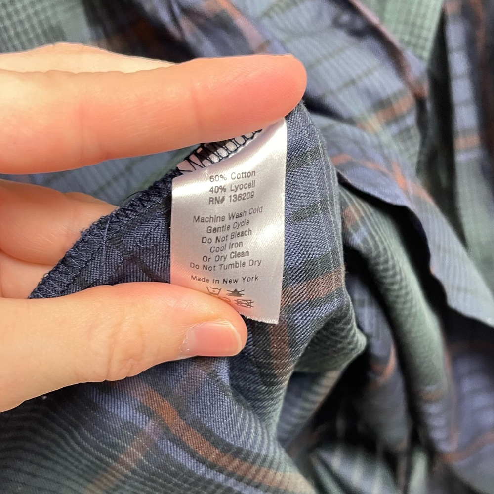 Hatch Maternity Plaid Popover Blouse - Picture 8 of 9